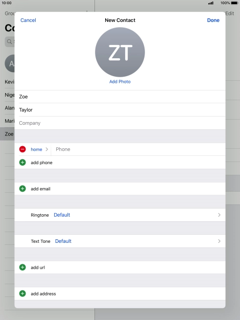 Press Phone and key in the required phone number.