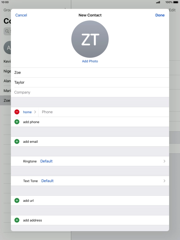 Press Phone and key in the required phone number.