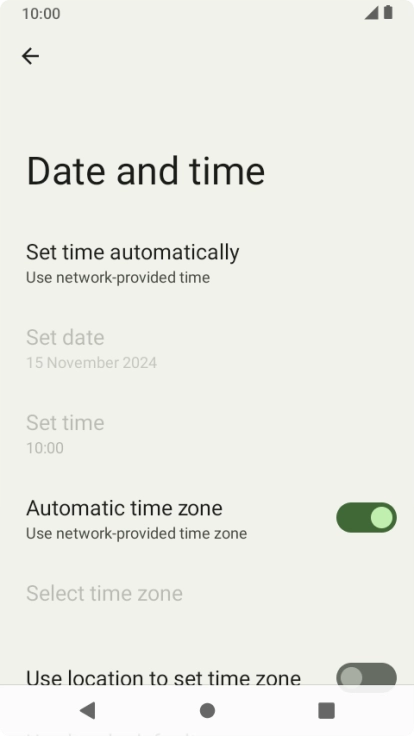 Press the Home key to return to the home screen.