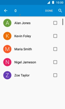 Press the drop down list.