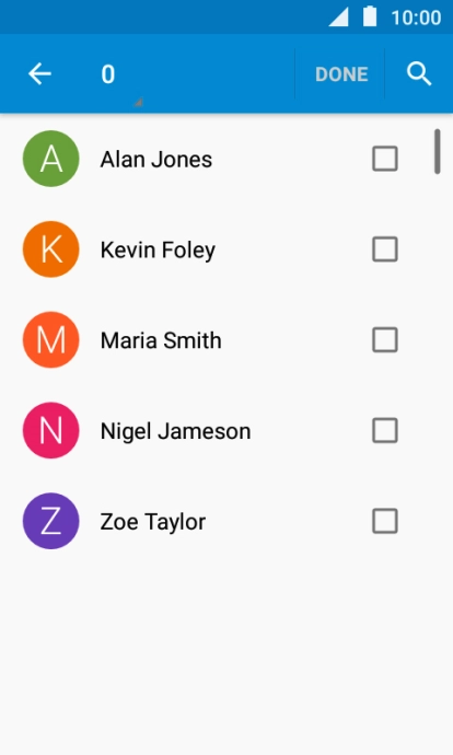 Press the drop down list.