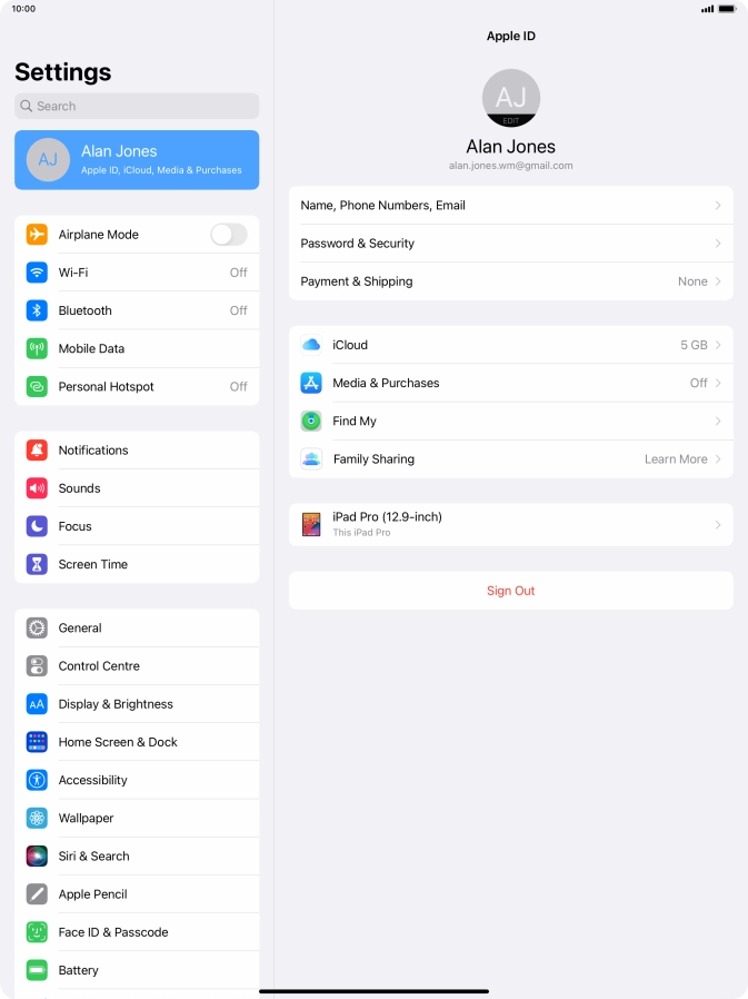 Slide your finger upwards starting from the bottom of the screen to return to the home screen.