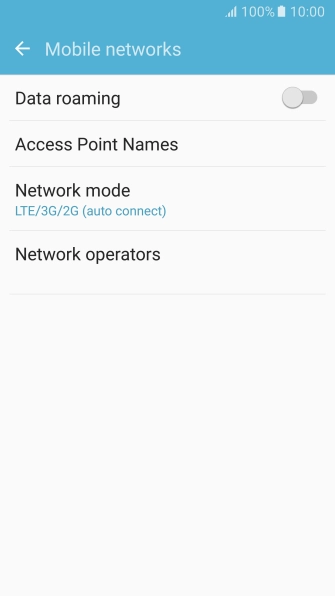 Press Access Point Names.