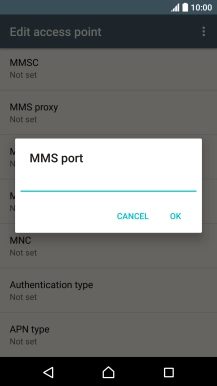 Key in 8080 and press OK.