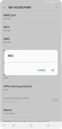 Key in 505 and press OK.