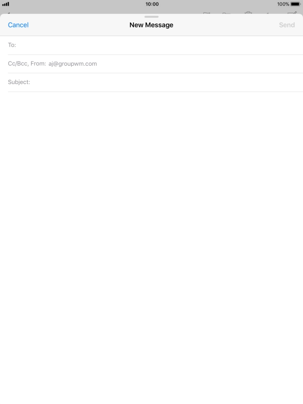Press To and key in the first letters of the recipient's name.