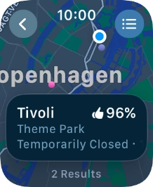 Press the required destination.