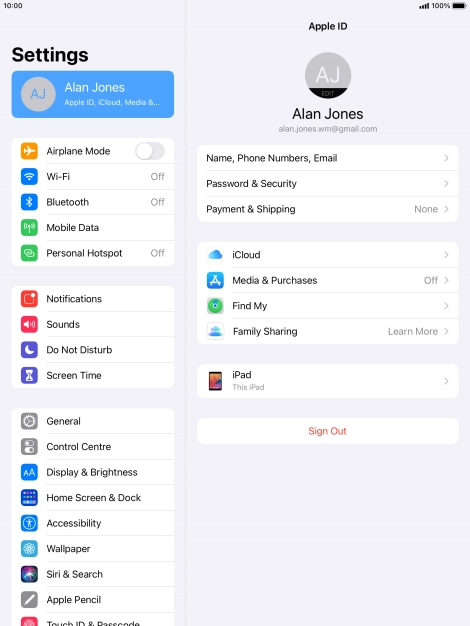 Press the Home key to return to the home screen.