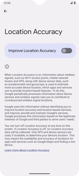 If you press the indicator next to 