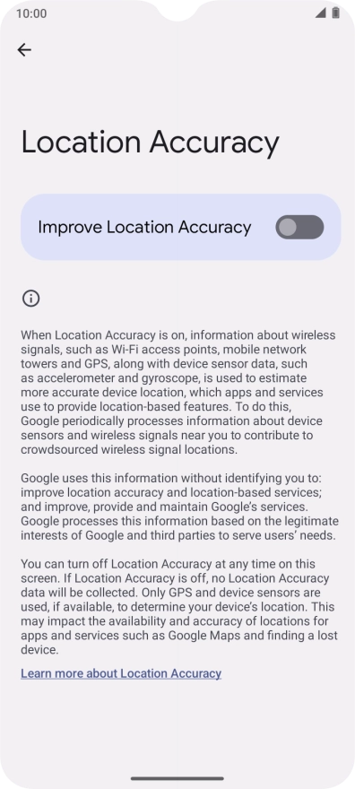 If you press the indicator next to 