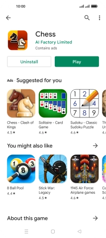 Press the Home key to return to the home screen.