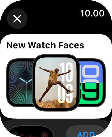 Turn the Digital Crown to see the different watch faces.