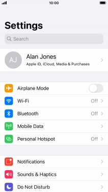 Press Do Not Disturb.