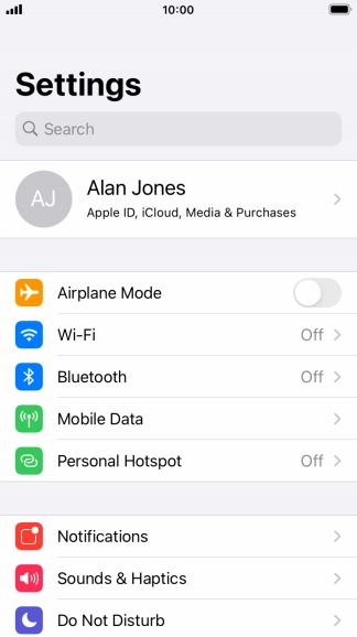 Press Do Not Disturb.