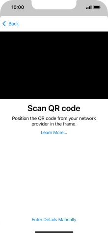 Place the QR code you've received inside the phone camera frame to scan the code.