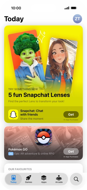 Press the search icon.