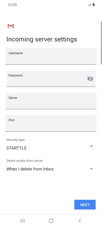 Press the field below 