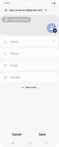 Press Name and key in the required name.