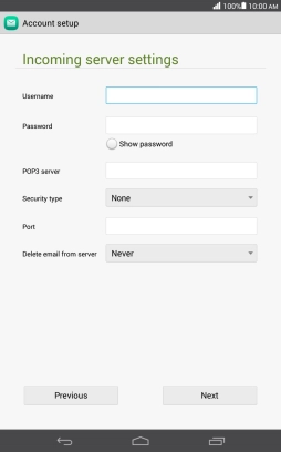 Press the field next to 
