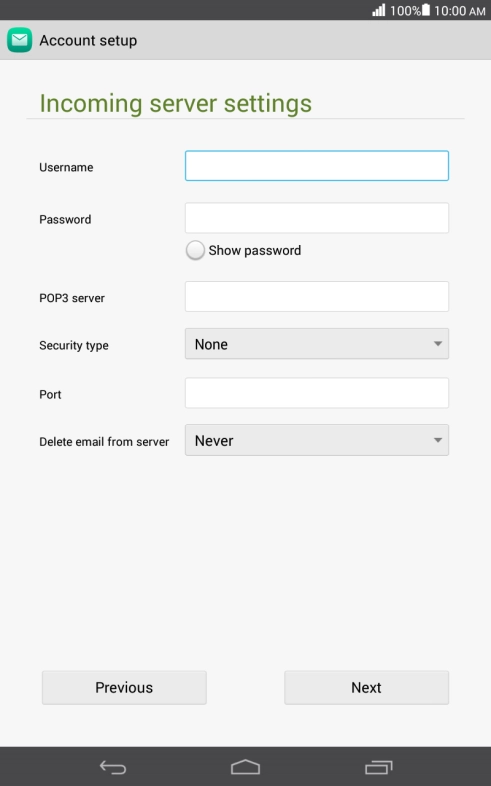 Press the field next to 
