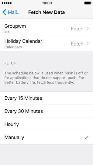 If you turn off the function, press the required setting.