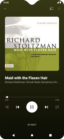 Press arrow right to go to the next audio file.