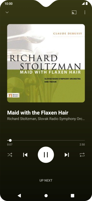 Press arrow right to go to the next audio file.