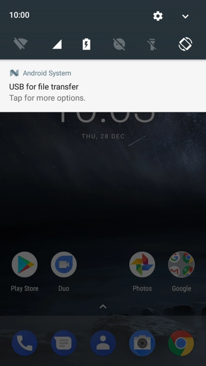 Press Tap for more options.