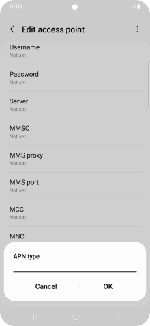 Key in mms and press OK.