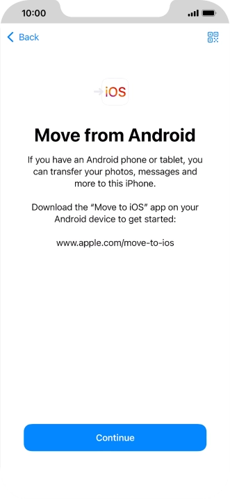 To transfer content to your phone, you need to install the app 