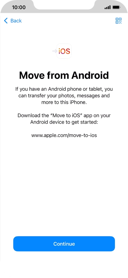To transfer content to your phone, you need to install the app 