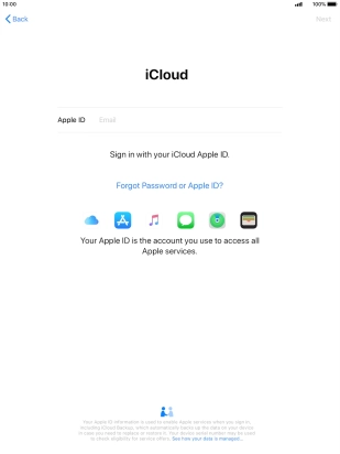Press the field next to 