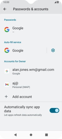 Press the Home key to return to the home screen.