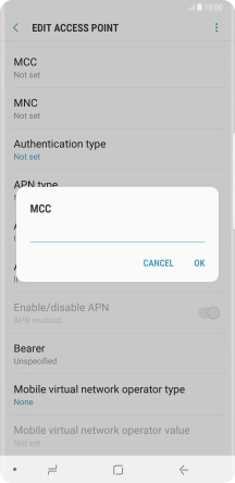 Key in 505 and press OK.