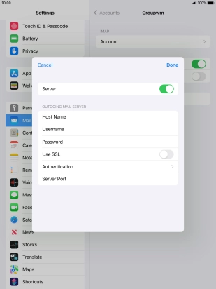 Press Authentication.