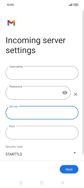 Press the field below 