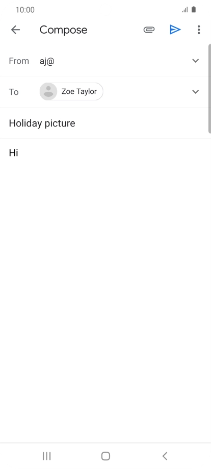 Press the attachment icon.