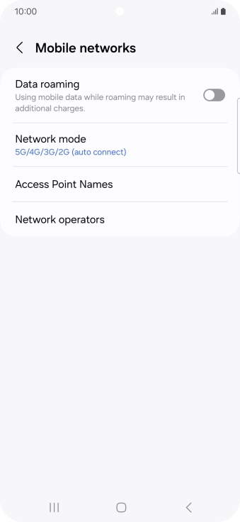 Press Access Point Names.