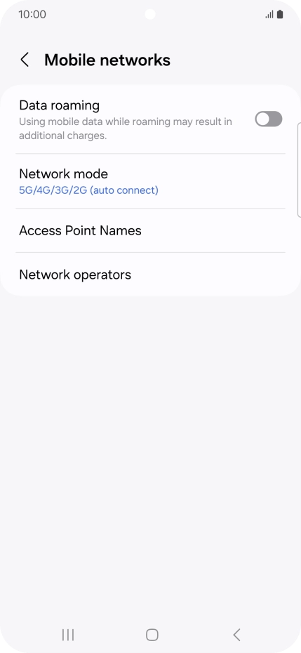 Press Access Point Names.