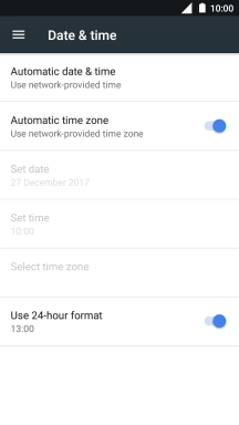 Press the Home key to return to the home screen.