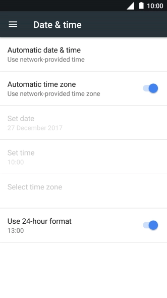 Press the Home key to return to the home screen.