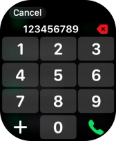 Key in the required number and press the call icon.