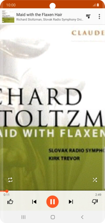 Press arrow right to go to the next audio file.