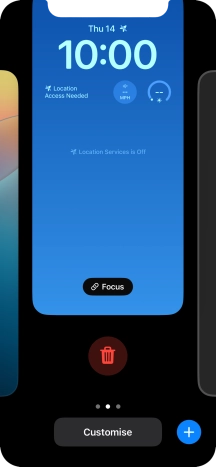 Press the delete icon.