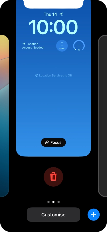 Press the delete icon.