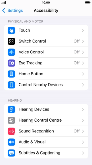 Press the required category below 