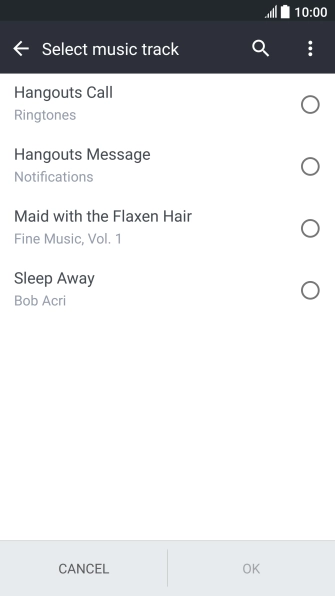 Press the required ring tones to hear them.