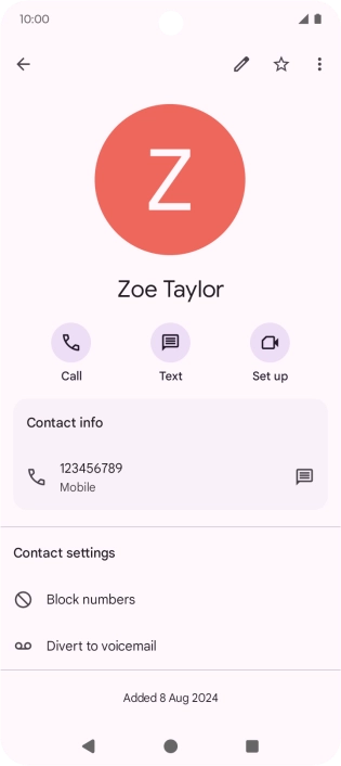 Press the Home key to return to the home screen.