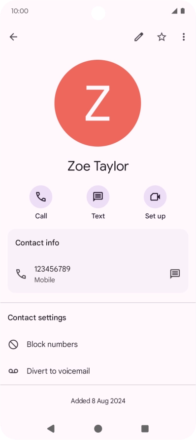 Press the Home key to return to the home screen.