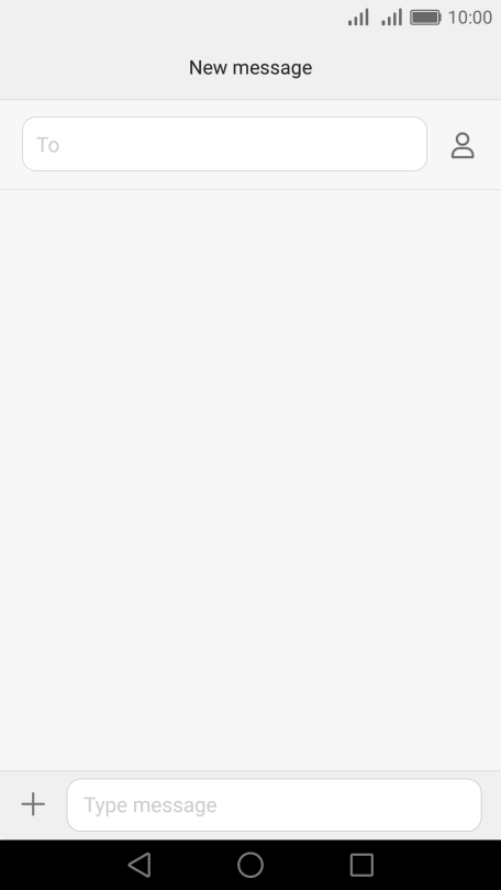 Press the search field and key in the first letters of the recipient's name.
